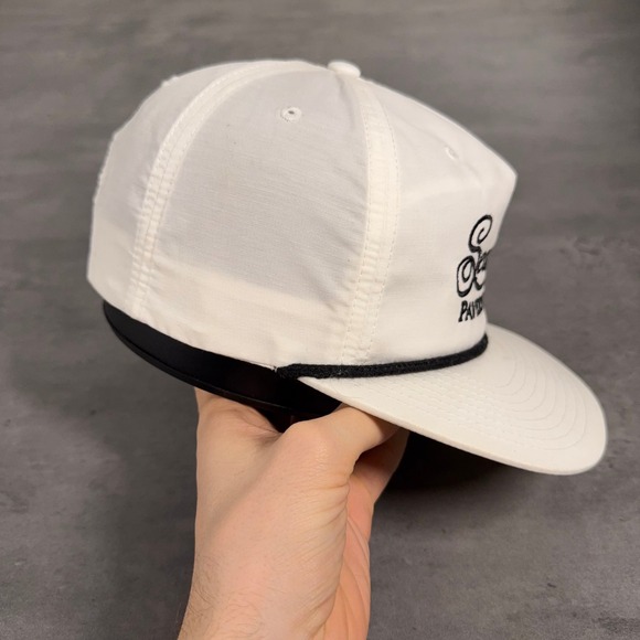 Seaside Snapback Hat Rope Trucker White Seaside Pavers Tile St Simons Sea Island - Picture 4 of 7